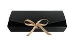 Szkatułka 12 pralin rozkładana 250x95x47mm czerń i złoto (opak. 50 szt) (DLF12) - Scatolificio